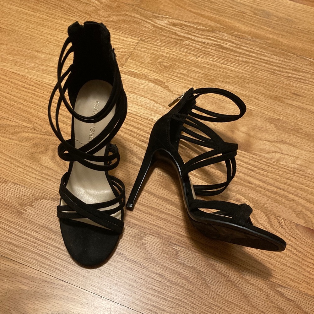 Strappy stiletto heels
